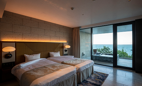 Photo: Interior view of the hotel bed room