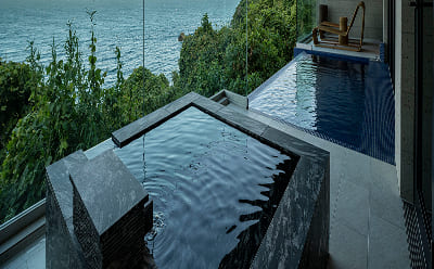  画像：海を見渡すプライベート露天風呂